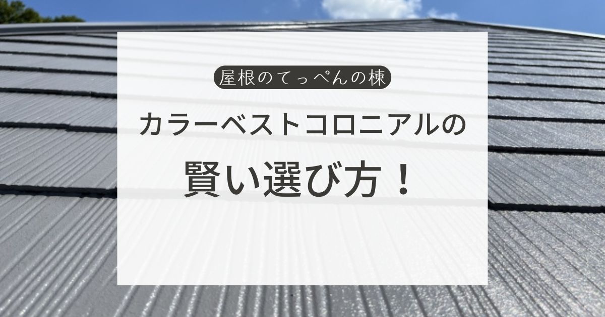 カラーベストコロニアルの賢い選び方！