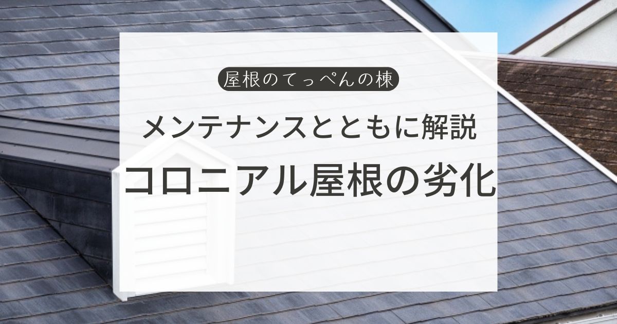 メンテナンスとともに解説　コロニアル屋根の劣化